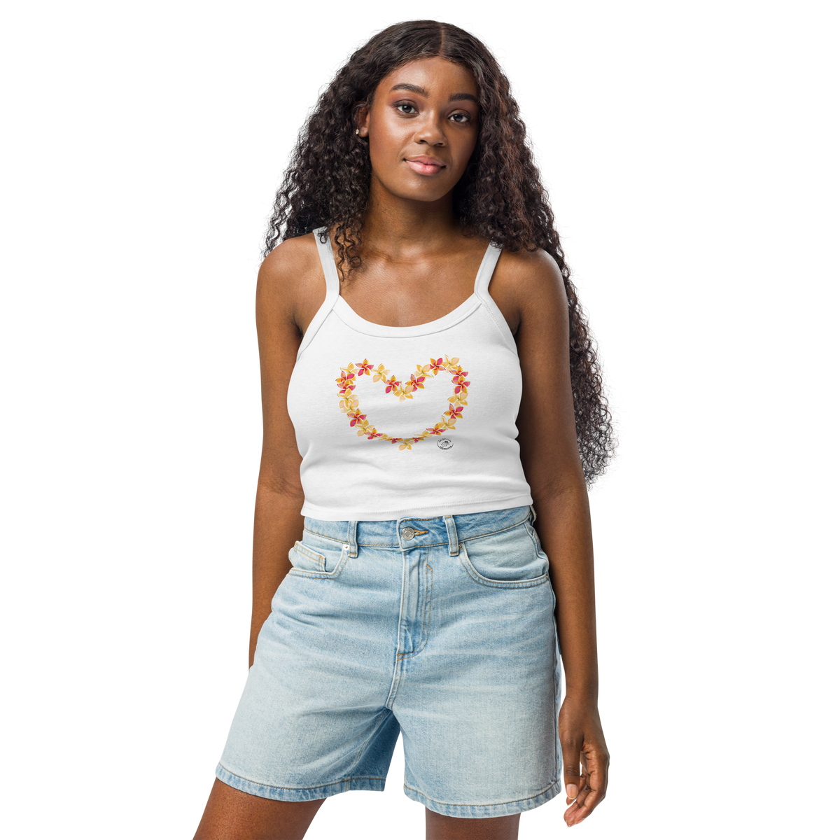 Heart Lei Women’s micro-rib tank top
