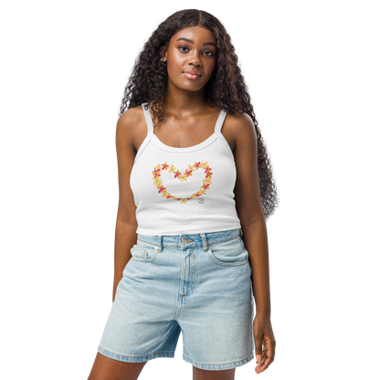 Heart Lei Women’s micro-rib tank top
