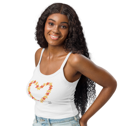 Heart Lei Women’s micro-rib tank top